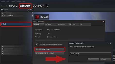 dota 2 launch options|console dota 2.